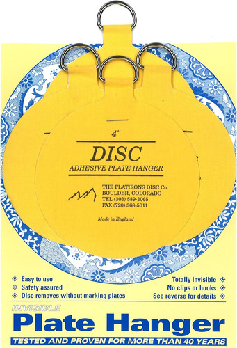 Flatirons Disc - Juego De Ganchos De Placas De Disco Adhesiv