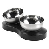 Pack 2 Platos Comederos Bowl Alimento De Mascotas Ergonómico