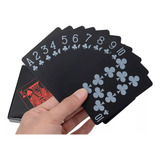 ¡ Cartas Playa Waterproof Black Red Play Card Baraja Poker!!