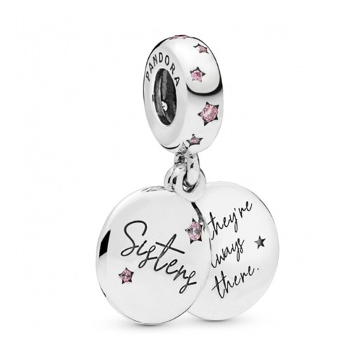  Pandora Original Charm  Hermanas Para Siempre, Plata De Ley