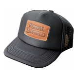 Gorra Trucker Con Parche De Cuero Royal Enfield !!!