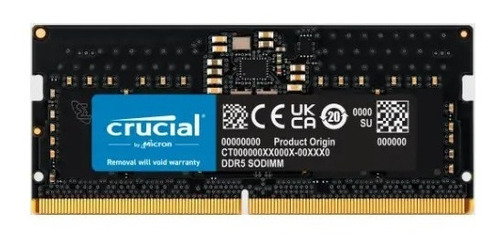 Crucial Ram 16gb Ddr5 4800mhz Memoria Portátil Ct16g48c40s5