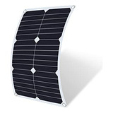 Kit Panel Solar 20w Con Puerto Usb, Resistente Al Agua