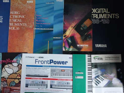 Lote Catálogos E Brochuras De Teclados Sintetizadores