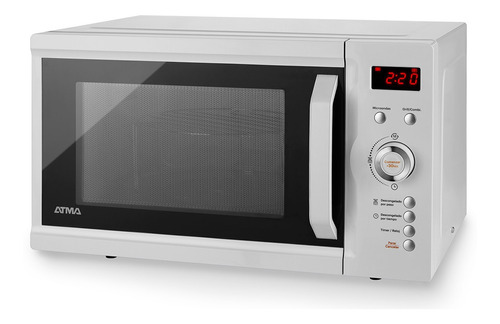 Microondas Grill Atma Easy Cook Md1723gn Blanco 23l 220v Rex