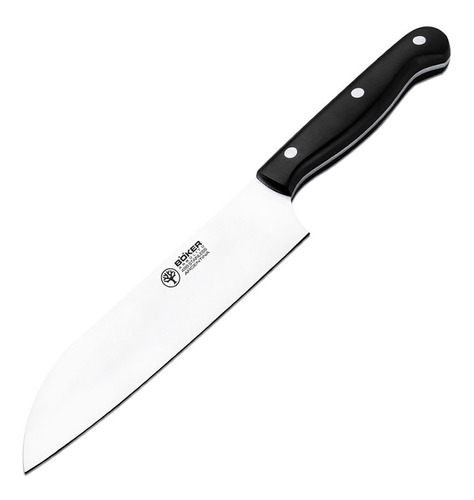 Cuchillo De Cocina Boker Santoku Chef Hoja 17.5 Cm Inox Pom