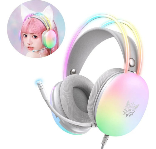 Audifonos Para Mujer Diseño Elegante Micrófono Gaming