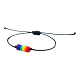 Pulsera Arcoíris Unisex Brazalete De Cuerda Bandera