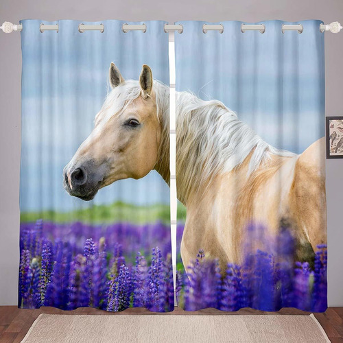 Cortinas Para Ventana De Caballo Para Niños, Adolescen...