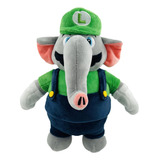 Muñeco Luigi Wonder Elephant 27cm Mario Wonder 