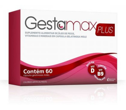 Gestamax Plus Suplemento Alimentar C/ 60 Cápsulas -mantecorp Sabor Sem Sabor