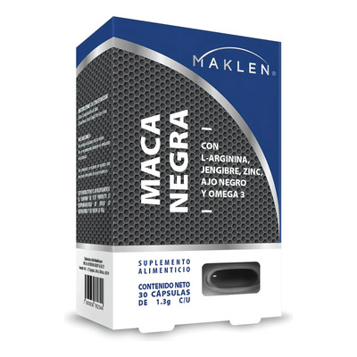 Maklen | Maca Negra L-arginina Jengibre Zinc Ajo Negro Omega Sabor Sin Sabor | Envío gratis