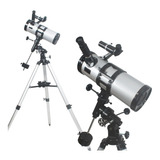 Telescópio Astronomico Equatorial Refletor Newtoniano 114mm