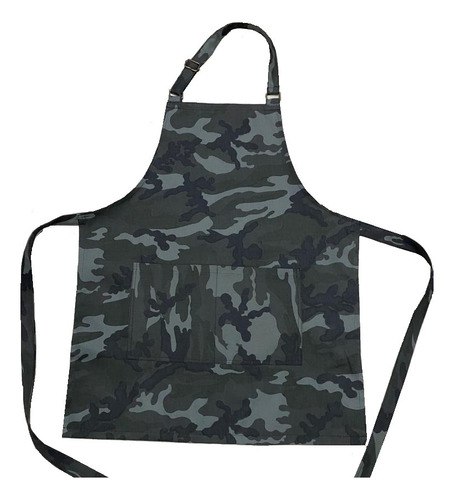 Delantal Gabardina Camuflada Verde Chef Cocina Cocinero