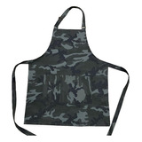 Delantal Gabardina Camuflada Verde Chef Cocina Cocinero