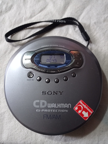 Discman Sony D-fj61 Radio Am-fm En Funcionamiento 