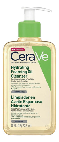 Cerave Limpiador En Aceite Espumoso Facial Y Corporal 236ml