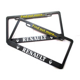 Porta Placas Renult Kwid Logan Steepway Oroch Koleos 2pz