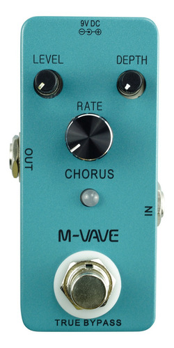 Pedal De Efectos De Guitarra M-vave Chorus Color Azul