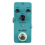 Pedal De Efectos De Guitarra M-vave Chorus Color Azul