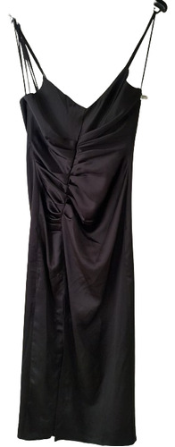Vestido Lencero Zara Negro