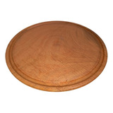 4 Plato De Madera 26cm Tabla Algarrobo Asado Picadas Redondo