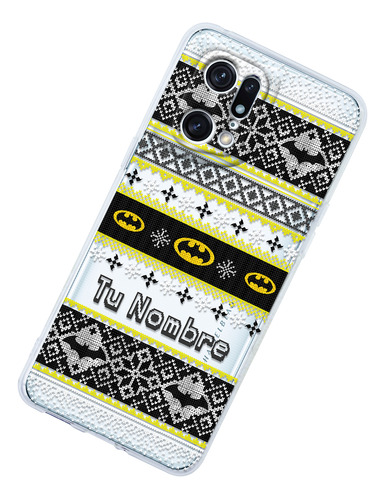 Funda Para Oppo Batman Ugly Sweater Navidad Con Tu Nombre