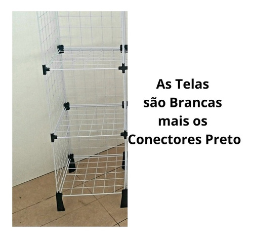 Estante Balcão Expositor Aramado 30x30 Com 60 Nichos