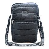  Bolso Matero Negro Atenas Matelasse  Correa Ajustable