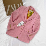 Blazer Rosa Tweed Zara