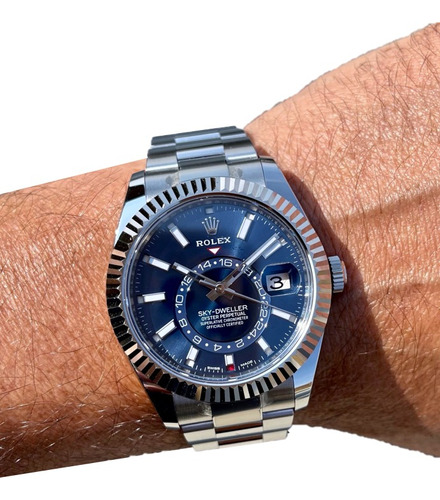 Reloj Rolex Skydweller Azul Acero Inoxidable Suizo