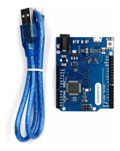 Kit Arduino Leonardo R3 Atmega32u4 + Cable Micro Usb 50cm