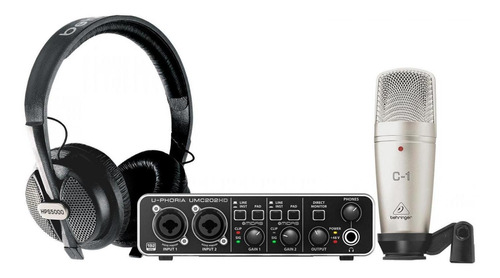 Paquete Behringer De Grabación U-phoria Studio Pro Umc-202hd