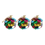 Set X12 Bolas Esferas Navideñas Decoración De Navidad Kuchen Color Multicolor