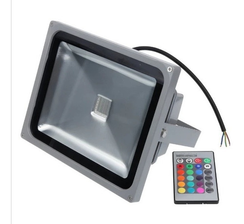 Reflector Rgb Lampara Led 30w Exterior Luminaria, Multicolor