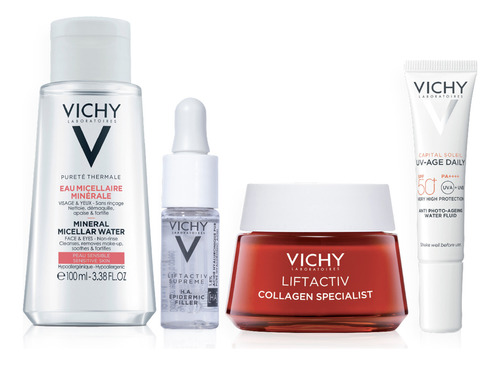 Set Collagen Specialist  Protocolo Arrugas Noche Todo Tipo De Piel Vichy