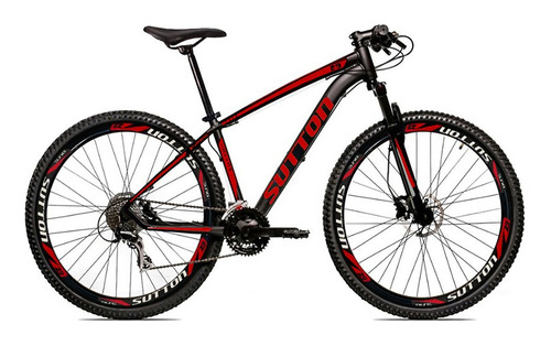 Mountain Bike Sutton Blade Aro 29 17  21v Freios De Disco Mecânico Câmbios Shimano Tz510 Y Shimano Tz-31 Cor Preto/vermelho