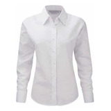 Camisa Color Blanca Oxford Dotacion Empresarial Mujer