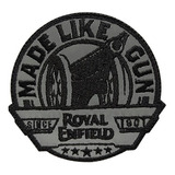 Parche Bordado Royal Enfield Made Like A Gun Reflectivo