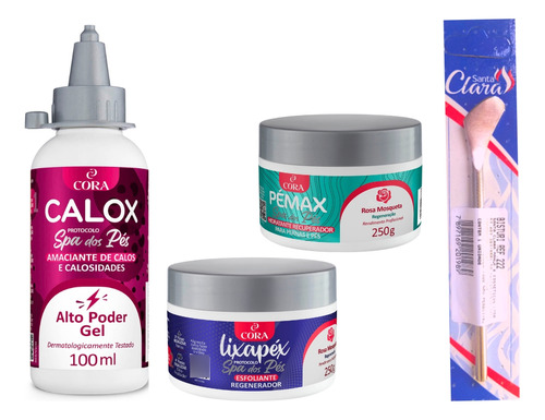 Kit Calox Gel 100+ Lixapex+ Pemax250 - Rosa Mosqueta+ Esp222