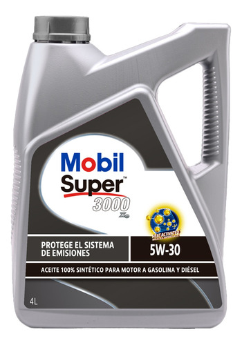 Aceite Mobil Super 3000 5w-30 Bidón De 4 Litros