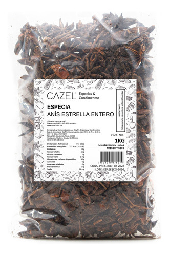 Anís Estrella Entero Puro Natural Premium 1kg