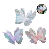 3 Mariposas Artificiales 3d De 50 Cm Para Accesorios De Fies