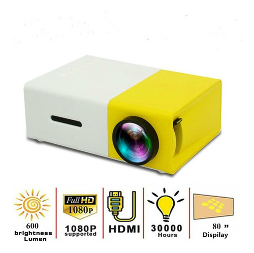 Led Mini Proyector Usb Audio Portátil Reproductor De Vídeo M