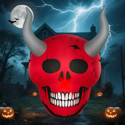 Adorno Halloween Inflable Iluminado Jardin Dia Muertos Exter | Meses sin interés