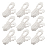 40 Clips De Plástico Blanco Para Colgar, Clips Para Usar Con