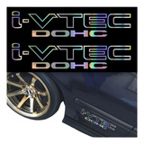 Calca Sticker I Vtec Dohc Para Auto Deportivo Racing 