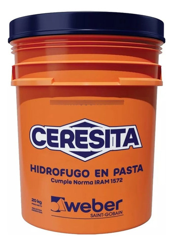 Ceresita Weber Hidrofugo 20k Pasta Pared Exterior Piso Techo