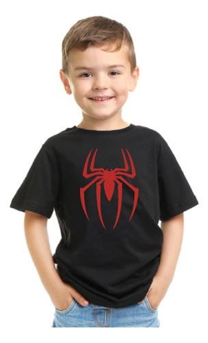 Polera De Niño Avengers Spiderman Araña