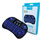 Mini Teclado Controle Sem Fio Para Smart Tv Box Iluminado Pc